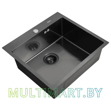 Кухонная мойка ARFEKA AF 500x505 Black PVD Nano